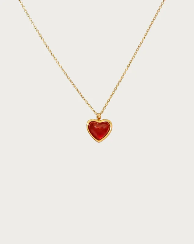 Get Ready To Sparkle – Special Jewelry Discounts Fashion Frontiers Carnelian Stone Heart Necklace Get Ready To Sparkle – Special Jewelry Discounts Fashion Frontiers Carnelian Stone Heart Necklace