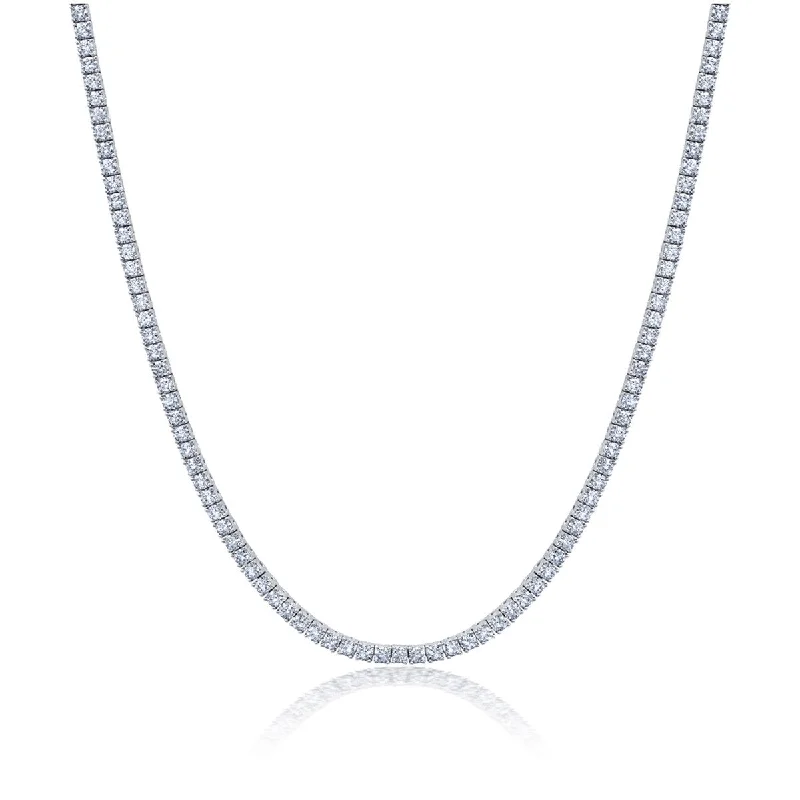 Shop Trending Jewelry With Exclusive Savings Flash Sale Crislu 18-inch 2MM Cubic Zirconia Tennis Necklace in Platinum Plated Sterling Silver Shop Trending Jewelry With Exclusive Savings Flash Sale Crislu 18-inch 2MM Cubic Zirconia Tennis Necklace in Platinum Plated Sterling Silver