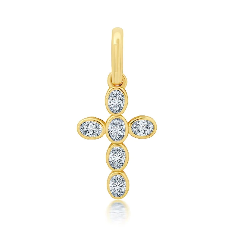 Make Your Outfit Shine With Discounted Jewelry Seasonal Sale Crislu 18KT Yellow Gold Plated Sterling Silver and Cubic Zirconia Cross Charm Make Your Outfit Shine With Discounted Jewelry Seasonal Sale Crislu 18KT Yellow Gold Plated Sterling Silver and Cubic Zirconia Cross Charm