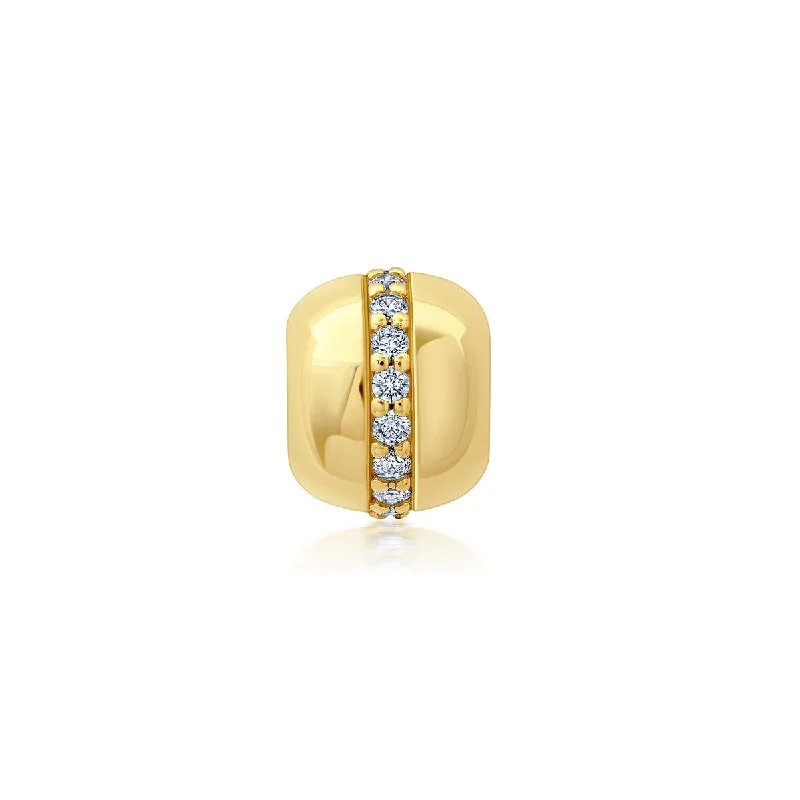 Your Dream Jewelry At Dream Prices Hot Styles Crislu 18KT Yellow Gold Plated Sterling Silver and Cubic Zirconia Bead Charm Your Dream Jewelry At Dream Prices Hot Styles Crislu 18KT Yellow Gold Plated Sterling Silver and Cubic Zirconia Bead Charm