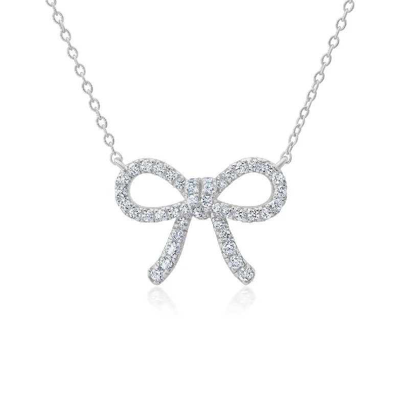 Best Jewelry Sale – Shop Exclusive Designs Now Limited Styles Crislu Cubic Zirconia Fairy-Tale Bow Pendant in Platinum Plated Sterling Silver Best Jewelry Sale – Shop Exclusive Designs Now Limited Styles Crislu Cubic Zirconia Fairy-Tale Bow Pendant in Platinum Plated Sterling Silver