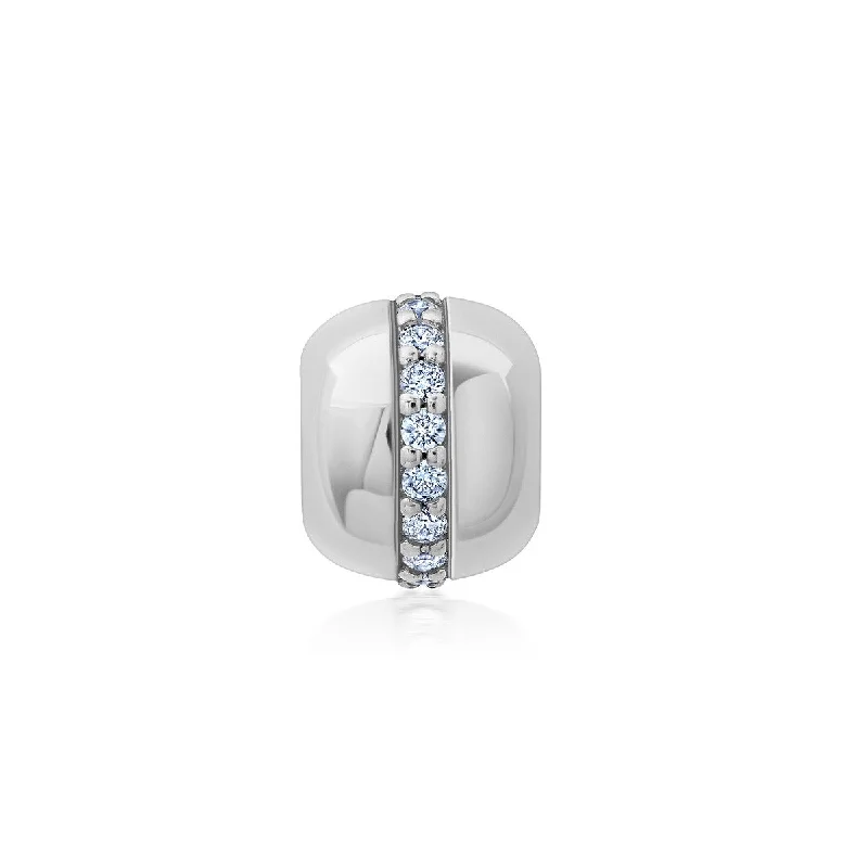 Big Discounts On Elegant Jewelry Collections Limited-Time Offer Crislu Platinum Plated Sterling Silver Cubic Zirconia Bead Charm Big Discounts On Elegant Jewelry Collections Limited-Time Offer Crislu Platinum Plated Sterling Silver Cubic Zirconia Bead Charm