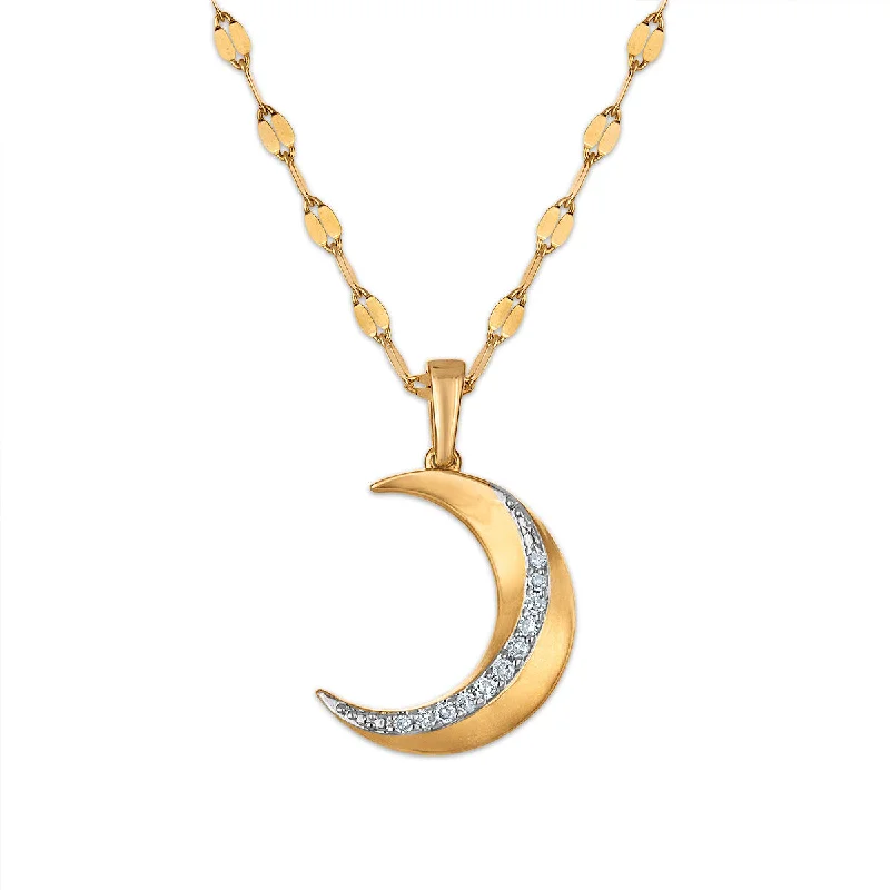Jewelry Clearance Sale – Final Reductions Flash Sale, Don'T Miss Diamond 18-inch Moon Pendant in 10KT Yellow Gold Jewelry Clearance Sale – Final Reductions Flash Sale, Don'T Miss Diamond 18-inch Moon Pendant in 10KT Yellow Gold