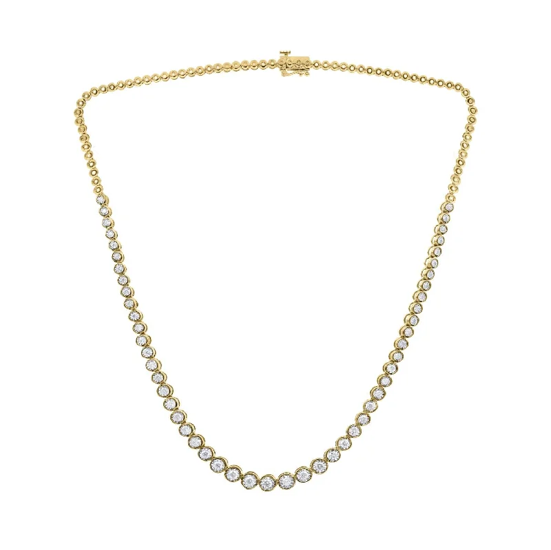 Premium Jewelry Now Available At Special Discounts Discover Now EcoLove 1-1/2 CTW Lab Grown Diamond Tennis Necklace in Gold Plated Sterling Silver Premium Jewelry Now Available At Special Discounts Discover Now EcoLove 1-1/2 CTW Lab Grown Diamond Tennis Necklace in Gold Plated Sterling Silver