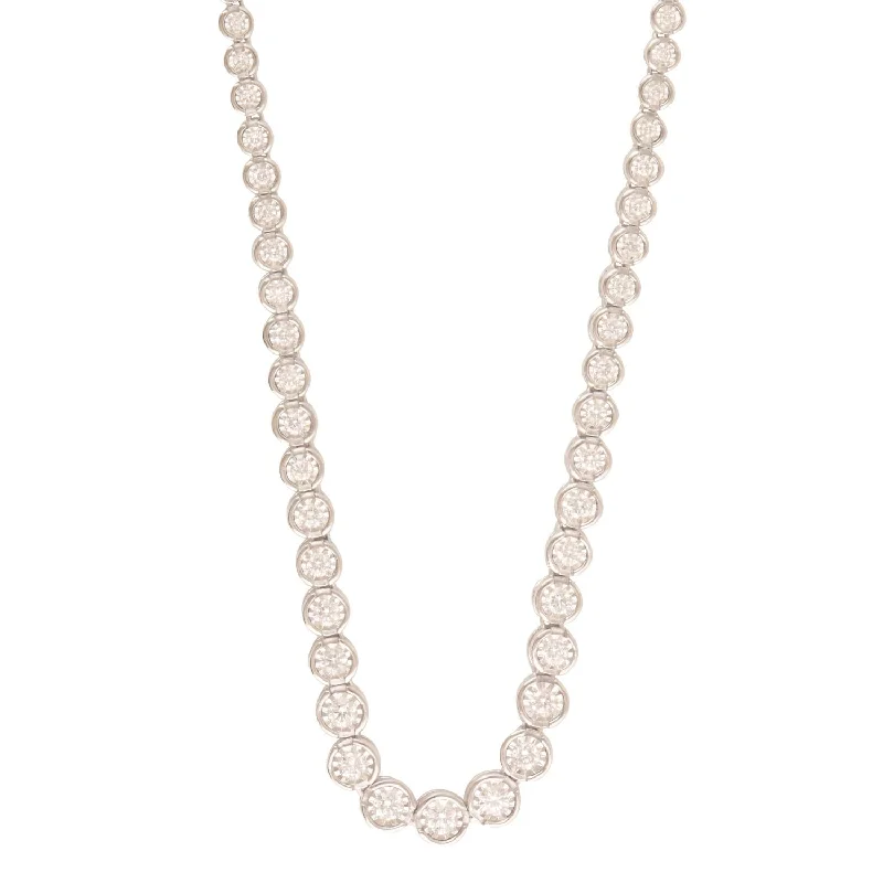 Huge Savings On Timeless Jewelry Collections Gift Ideas EcoLove 1-1/2 CTW Lab Grown Diamond Tennis Necklace in Sterling Silver Huge Savings On Timeless Jewelry Collections Gift Ideas EcoLove 1-1/2 CTW Lab Grown Diamond Tennis Necklace in Sterling Silver