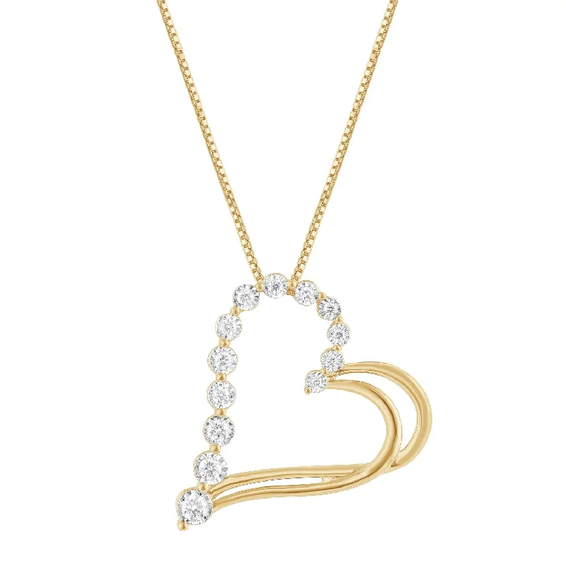 Seasonal Jewelry Clearance – Best Styles At The Lowest Prices Limited-Time Offer EcoLove 1/4 CTW Lab Grown Diamond 18-inch Heart Pendant in Gold Plated Sterling Silver Seasonal Jewelry Clearance – Best Styles At The Lowest Prices Limited-Time Offer EcoLove 1/4 CTW Lab Grown Diamond 18-inch Heart Pendant in Gold Plated Sterling Silver