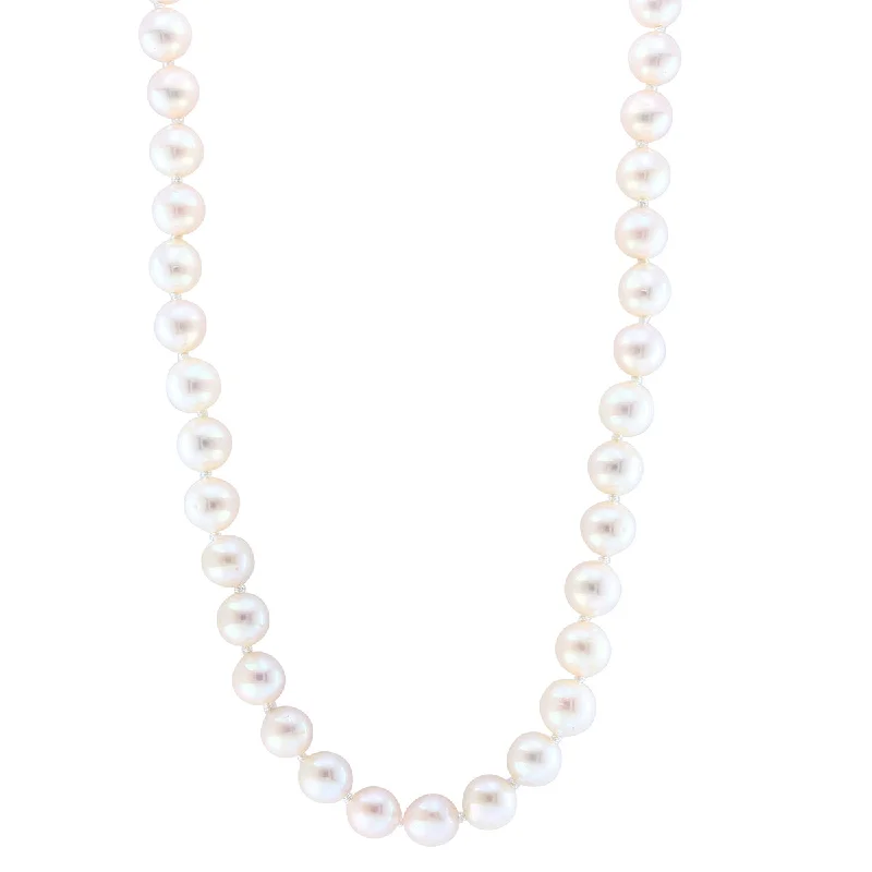 Jewelry Sale Bonanza – Grab Your Sparkle Now Imeless Style EFFY 7MM Round Pearl Ball (Beaded) 36-inch Akoya Necklace in 14KT Yellow Gold