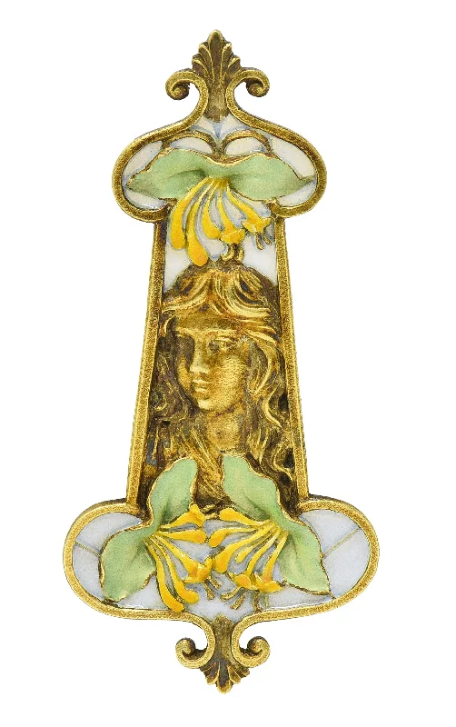 Premium Diamond Jewelry At Once-In-A-Lifetime Discounts Fashion Forward Eugene Feuilltre Art Nouveau Plique-A-Jour Enamel 18 Karat Gold Lily Lady Antique Pendant Premium Diamond Jewelry At Once-In-A-Lifetime Discounts Fashion Forward Eugene Feuilltre Art Nouveau Plique-A-Jour Enamel 18 Karat Gold Lily Lady Antique Pendant