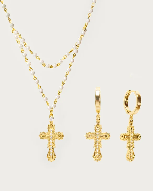 Limited-Time Offer On Elegant Jewelry Pieces Explore What'S New Everette Cross Set in Gold Limited-Time Offer On Elegant Jewelry Pieces Explore What'S New Everette Cross Set in Gold