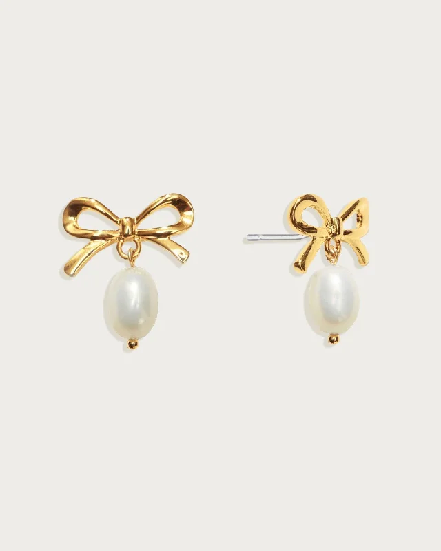Limited-Time Offer On Elegant Jewelry Pieces Limited Edition Gold Ribbon Pearl Earrings Limited-Time Offer On Elegant Jewelry Pieces Limited Edition Gold Ribbon Pearl Earrings
