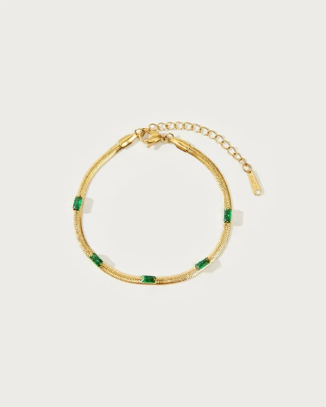 Fashion-Forward Jewelry At Exclusive Discounts Elevated Casual Discounts Green Herringbone Bracelet Fashion-Forward Jewelry At Exclusive Discounts Elevated Casual Discounts Green Herringbone Bracelet