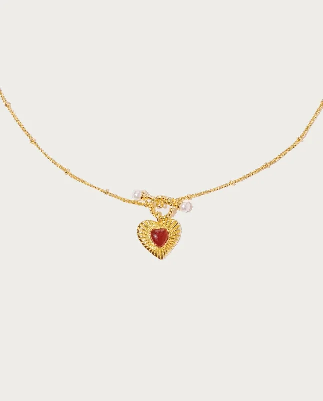 Final Call For Exquisite Jewelry At Reduced Rates Premium Fashion Helena Carnelian Heart Necklace Final Call For Exquisite Jewelry At Reduced Rates Premium Fashion Helena Carnelian Heart Necklace
