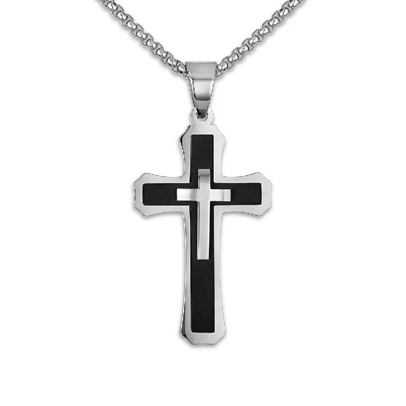 Luxury Jewelry Sale – Sparkle For Less Quick Grab Deals King by Simone I Smith Stainless Steel 24-inch Cross Pendant Luxury Jewelry Sale – Sparkle For Less Quick Grab Deals King by Simone I Smith Stainless Steel 24-inch Cross Pendant