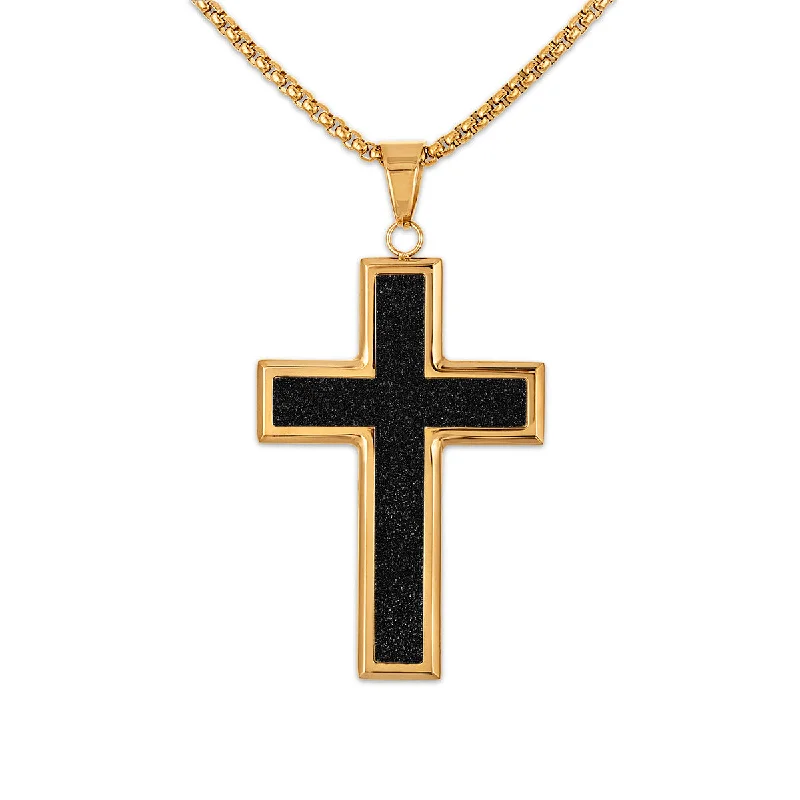Limited-Time Offer On Premium Jewelry Collections Discover Promotions King by Simone I Smith Yellow Stainless Steel 24-inch Cross Pendant Limited-Time Offer On Premium Jewelry Collections Discover Promotions King by Simone I Smith Yellow Stainless Steel 24-inch Cross Pendant