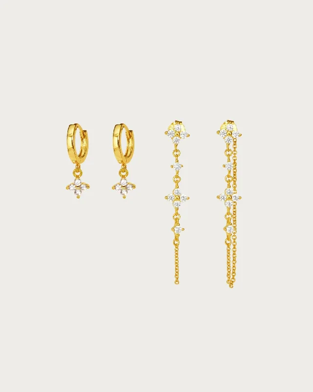 Exclusive Gemstone Jewelry At Special Prices Stupidly Low Prices Gold Lucky Clover Earrings Set