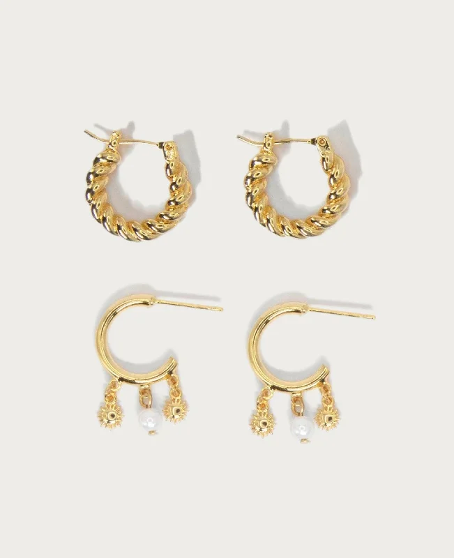 Luxury Jewelry Without The Luxury Price Tag Exclusive Discount Mucho Twirl Hoop Earrings Stack Set Luxury Jewelry Without The Luxury Price Tag Exclusive Discount Mucho Twirl Hoop Earrings Stack Set