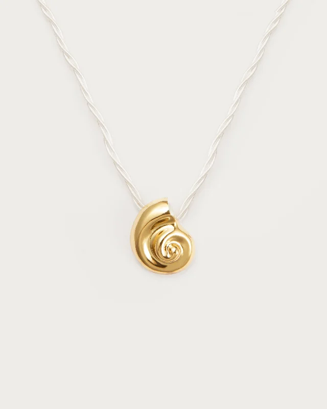 Luxury Jewelry Sale – Sparkle For Less Don't Miss Out Nautilus Shell Cord Necklace