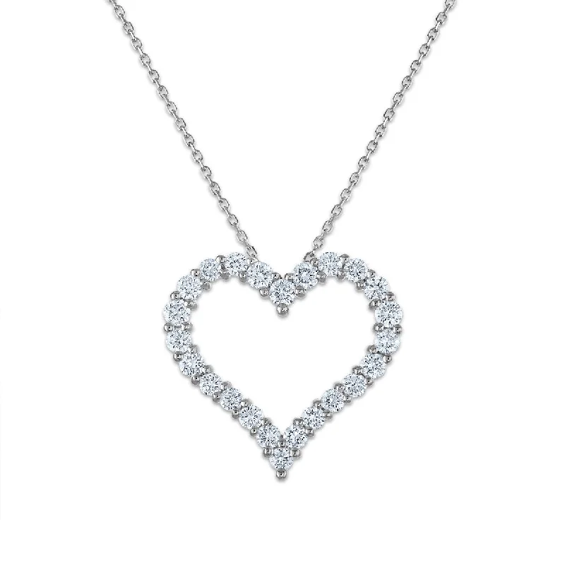 Shop Fine Jewelry With Amazing Deals Winter Warehouse Sale Signature EcoLove 1 CTW Lab Grown Diamond Heart Pendant in 14KT Gold Shop Fine Jewelry With Amazing Deals Winter Warehouse Sale Signature EcoLove 1 CTW Lab Grown Diamond Heart Pendant in 14KT Gold
