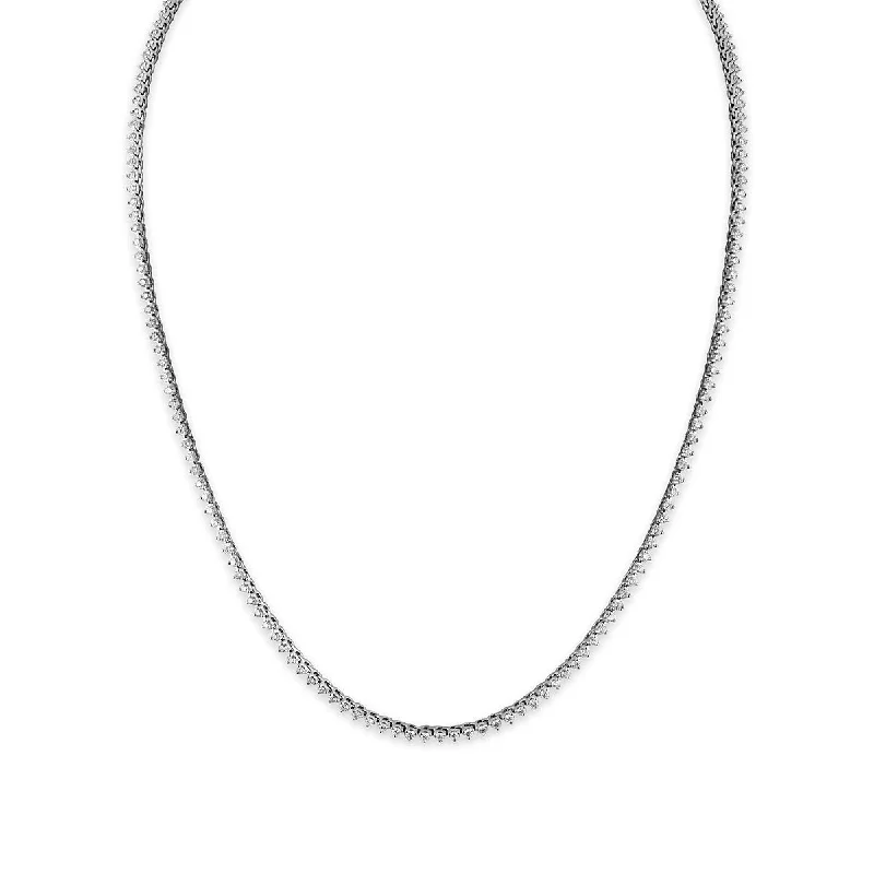 Sparkle For Less – Shop Our Limited-Time Jewelry Deals Style Upgrade Signature EcoLove 3 CTW Lab Grown Diamond 18-inch Tennis Necklace in 14KT White Gold Sparkle For Less – Shop Our Limited-Time Jewelry Deals Style Upgrade Signature EcoLove 3 CTW Lab Grown Diamond 18-inch Tennis Necklace in 14KT White Gold