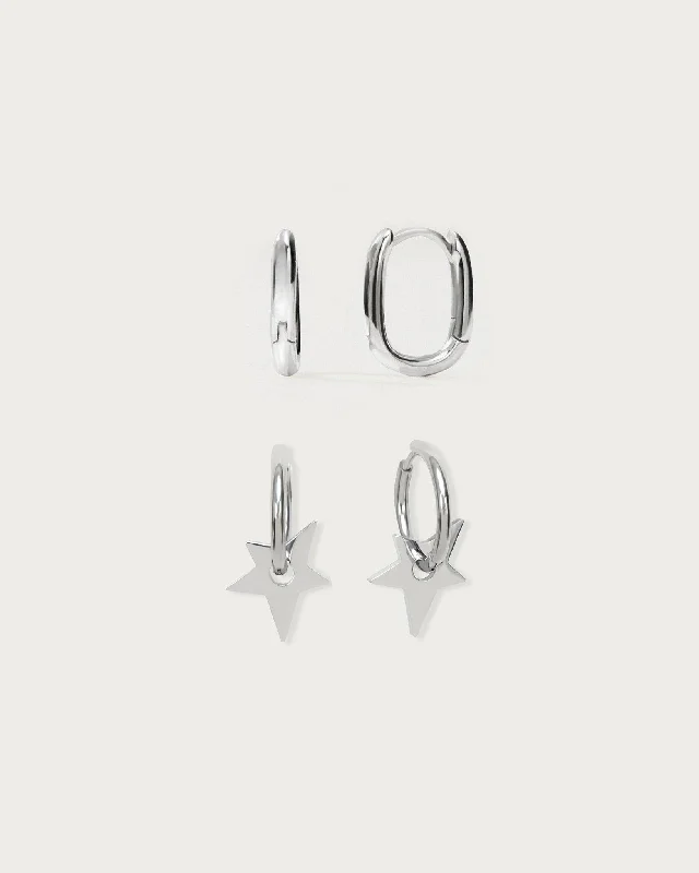 Personalized Jewelry Sale – Unique Pieces At Great Prices Essentials On Sale Silver Star Hoop Earrings Set Personalized Jewelry Sale – Unique Pieces At Great Prices Essentials On Sale Silver Star Hoop Earrings Set
