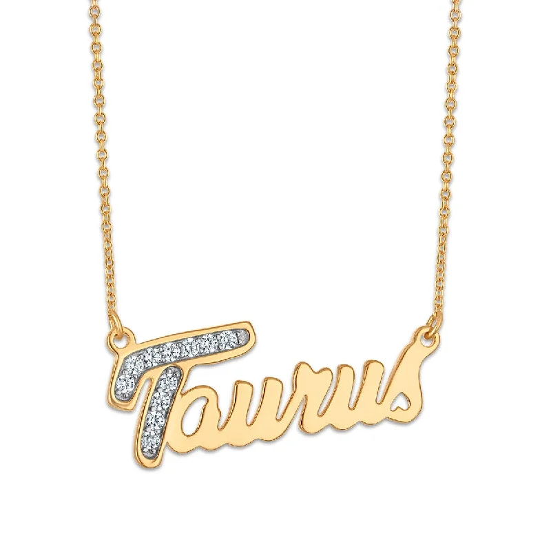Get Ready To Sparkle – Special Jewelry Discounts Elegant Style Simone I Smith Collection Taurus Necklace in 18KT Gold Plated Sterling Silver