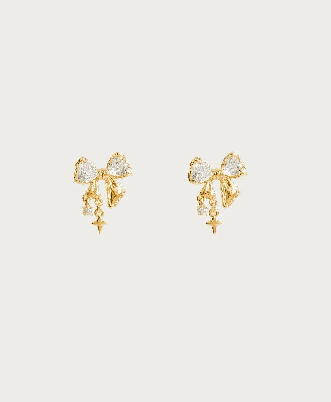 Personalized Jewelry Sale – Meaningful Gifts At Great Prices Don't Miss Out Sparkle Bow Earrings in Gold Personalized Jewelry Sale – Meaningful Gifts At Great Prices Don't Miss Out Sparkle Bow Earrings in Gold