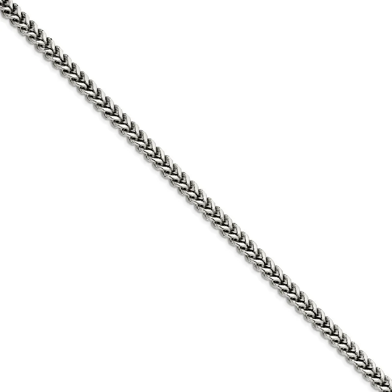 Limited-Time Offer On Elegant Jewelry Pieces Seasonal Clearance Stainless Steel 6.75mm 22in Franco Chain Limited-Time Offer On Elegant Jewelry Pieces Seasonal Clearance Stainless Steel 6.75mm 22in Franco Chain