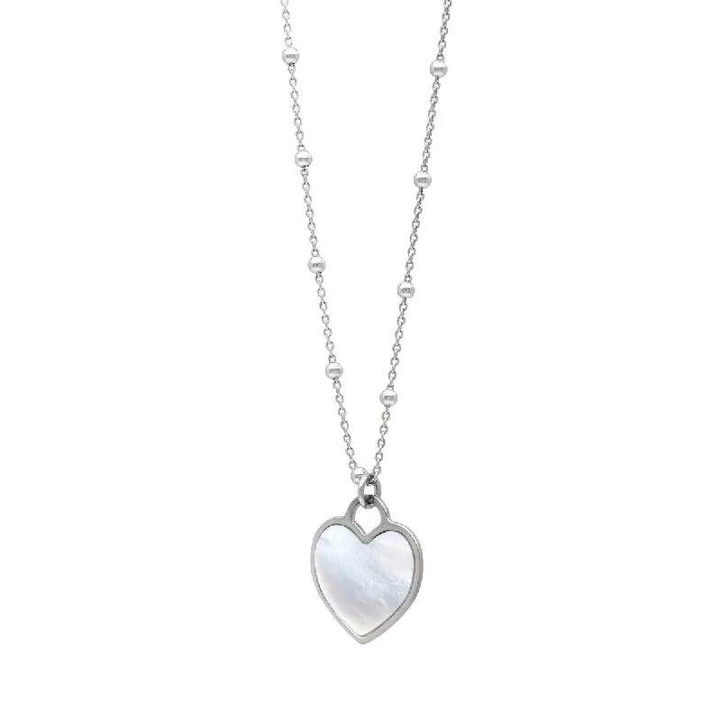 Must-Have Jewelry Pieces At Reduced Prices Fashionista Favorites Sterling Silver Heart Shape Mother of Pearl 18-inch Heart Pendant Must-Have Jewelry Pieces At Reduced Prices Fashionista Favorites Sterling Silver Heart Shape Mother of Pearl 18-inch Heart Pendant