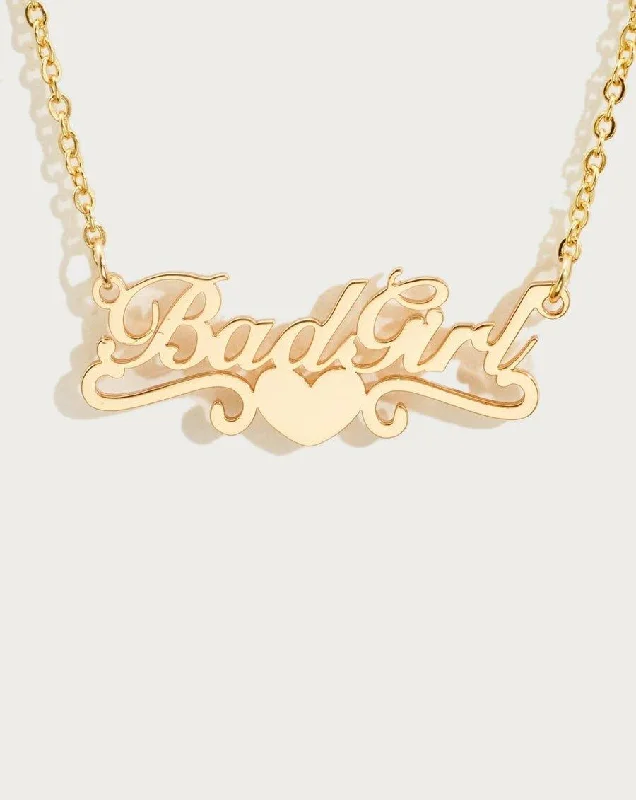 Premium Diamond Jewelry For Unforgettable Moments Athleisure Style Sale The Customized Heart Nameplate Necklace Premium Diamond Jewelry For Unforgettable Moments Athleisure Style Sale The Customized Heart Nameplate Necklace