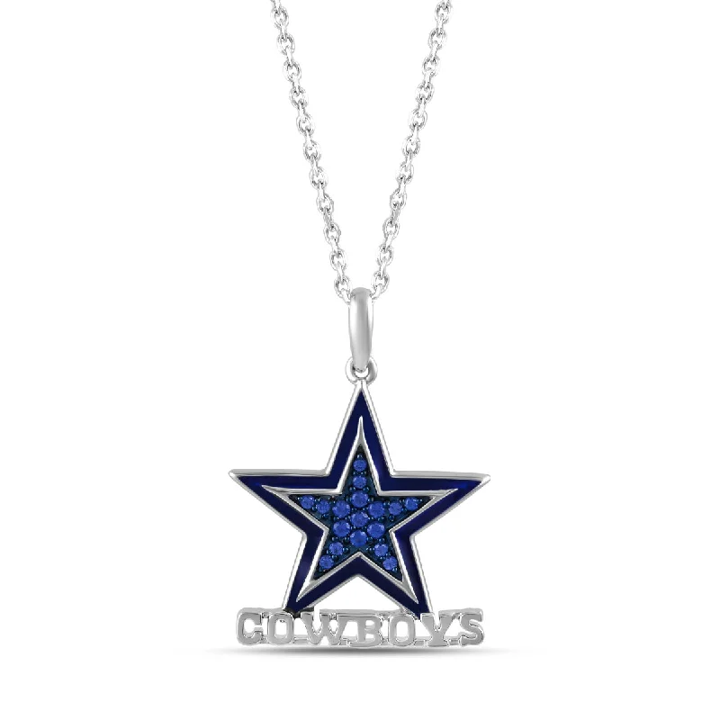 Huge Markdowns On Premium Jewelry Styles Chic And Edgy True Fans Fine Jewelry Dallas Cowboys 18-inch Pendant in Sterling Silver Huge Markdowns On Premium Jewelry Styles Chic And Edgy True Fans Fine Jewelry Dallas Cowboys 18-inch Pendant in Sterling Silver