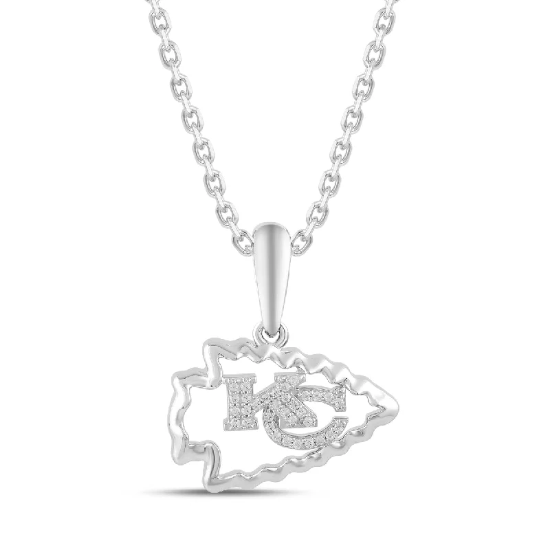 Must-Have Jewelry At Unbelievable Discounts Season Sale True Fans Fine Jewelry Kansas City Chiefs 18-inch Pendant in Sterling Silver Must-Have Jewelry At Unbelievable Discounts Season Sale True Fans Fine Jewelry Kansas City Chiefs 18-inch Pendant in Sterling Silver