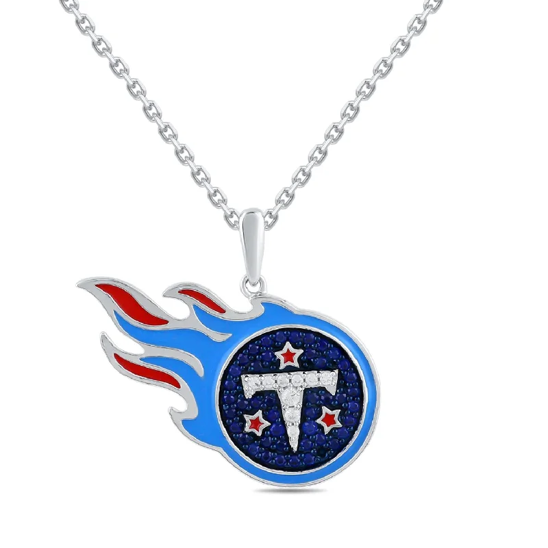 Waterproof Stainless Steel Jewelry For Lasting Beauty Retro Style Promotions True Fans Fine Jewelry Tennessee Titans 18-inch Pendant in Sterling Silver Waterproof Stainless Steel Jewelry For Lasting Beauty Retro Style Promotions True Fans Fine Jewelry Tennessee Titans 18-inch Pendant in Sterling Silver