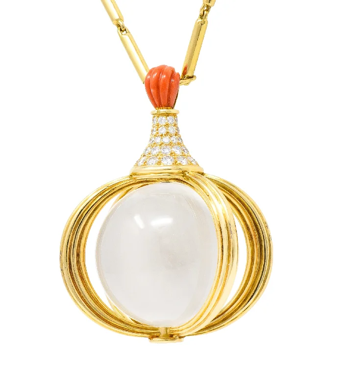 Get The Best Deals On Timeless Jewelry Pieces Elevated Casual Discounts Van Cleef & Arpels Substantial French 1970's Diamond Coral Crystal Quartz Sphere 18 Karat Yellow Gold Vintage Pendant Necklace Georges L'Enfant Get The Best Deals On Timeless Jewelry Pieces Elevated Casual Discounts Van Cleef & Arpels Substantial French 1970's Diamond Coral Crystal Quartz Sphere 18 Karat Yellow Gold Vintage Pendant Necklace Georges L'Enfant