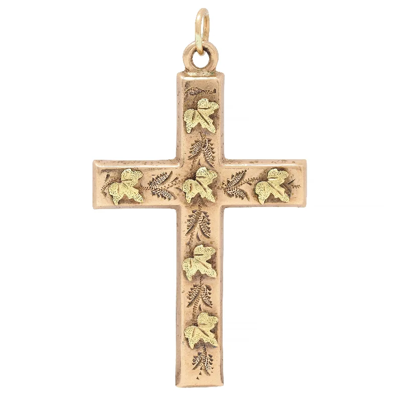 Limited-Time Jewelry Sale – Don't Miss These Deals Unleash Your Style Victorian 14 Karat Rose Green Two-Tone Gold Grape Leaf Antique Cross Pendant Limited-Time Jewelry Sale – Don't Miss These Deals Unleash Your Style Victorian 14 Karat Rose Green Two-Tone Gold Grape Leaf Antique Cross Pendant
