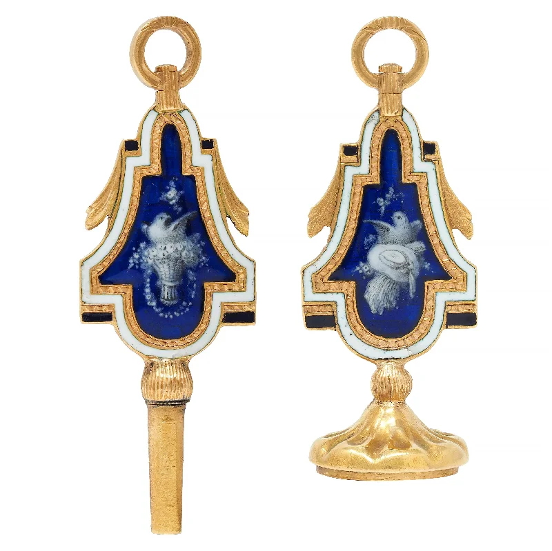 High-End Sparkle, Low-End Prices – Jewelry Sale Live Season Sale Victorian Blue Enamel 18 Karat Yellow Gold Bird Antique Bird Fob Pendant Set High-End Sparkle, Low-End Prices – Jewelry Sale Live Season Sale Victorian Blue Enamel 18 Karat Yellow Gold Bird Antique Bird Fob Pendant Set