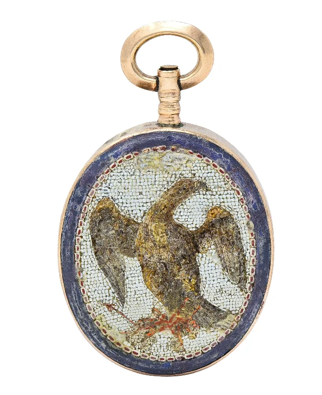 Unique Jewelry For Less – Shop The Sale Now Chic Trend Collection Victorian Carnelian Enamel Glass 14 Karat Rose Gold Intaglio Crest Eagle Americana Antique Micro-Mosaic Fob Pendant Unique Jewelry For Less – Shop The Sale Now Chic Trend Collection Victorian Carnelian Enamel Glass 14 Karat Rose Gold Intaglio Crest Eagle Americana Antique Micro-Mosaic Fob Pendant