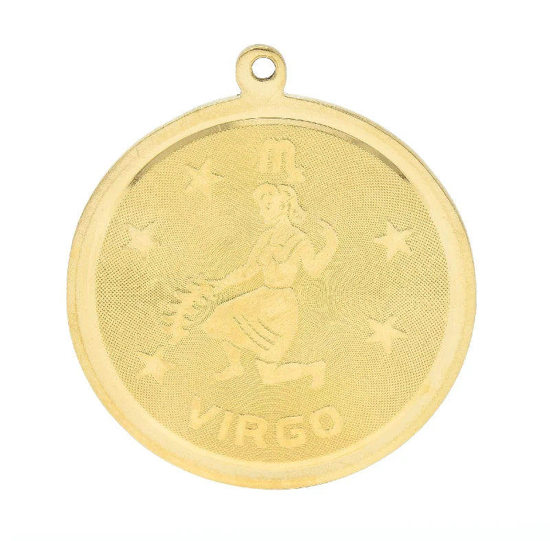 Stunning Jewelry At Even More Stunning Prices Trend Leading Collection Vintage 14 Karat Yellow Gold Virgo Zodiac Medallion Pendant Charm Stunning Jewelry At Even More Stunning Prices Trend Leading Collection Vintage 14 Karat Yellow Gold Virgo Zodiac Medallion Pendant Charm