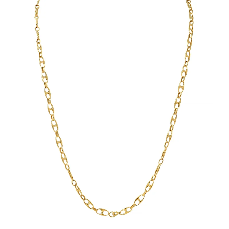 Exclusive Online Discounts On Stylish Jewelry Fashionable Comfort Promotions Vintage 18 Karat Yellow Gold Fancy Mariner Link Chain Necklace Exclusive Online Discounts On Stylish Jewelry Fashionable Comfort Promotions Vintage 18 Karat Yellow Gold Fancy Mariner Link Chain Necklace