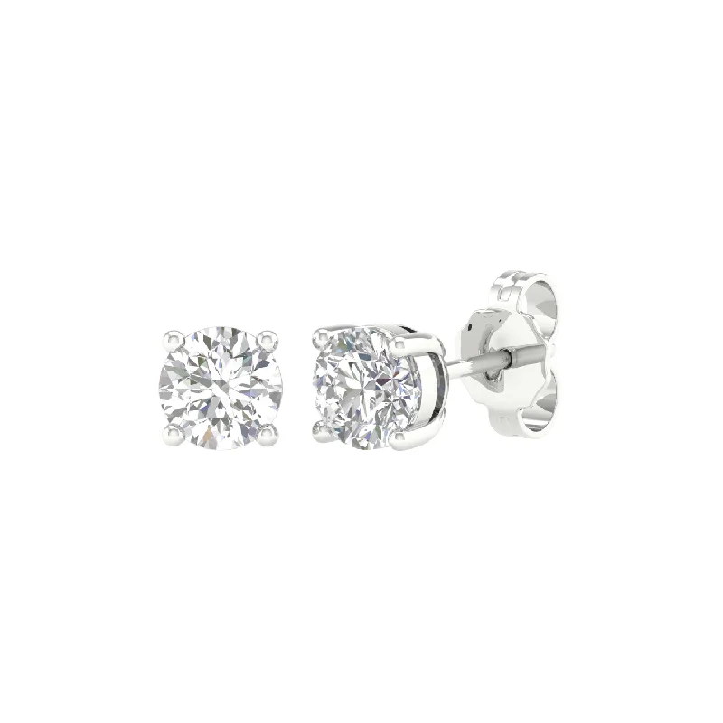 Stunning Statement Jewelry, Unbeatable Discounts Fresh Fashion Discounts 1 Carat Round Lab Grown Diamond 14K Gold Solitaire Stud Earrings Stunning Statement Jewelry, Unbeatable Discounts Fresh Fashion Discounts 1 Carat Round Lab Grown Diamond 14K Gold Solitaire Stud Earrings