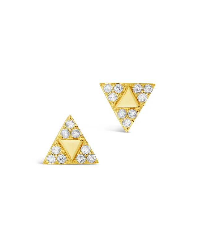 Modern Statement Jewelry For Bold Styling Buy More, Save More 14K Gold Diamond Pyramid Stud Earrings Modern Statement Jewelry For Bold Styling Buy More, Save More 14K Gold Diamond Pyramid Stud Earrings