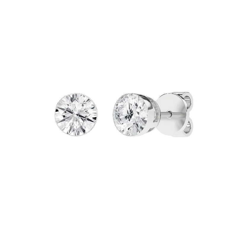 Bestselling Jewelry At Special Promotional Rates End Of Season Sale 2 Carat Round Lab Grown Diamond 14K Gold Seamless Solitaire Stud Earrings Bestselling Jewelry At Special Promotional Rates End Of Season Sale 2 Carat Round Lab Grown Diamond 14K Gold Seamless Solitaire Stud Earrings
