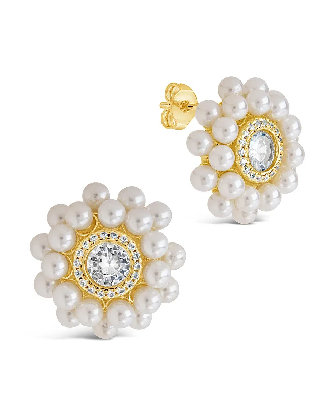 Stunning Jewelry At A Fraction Of The Price Trendy Looks On Sale Betty CZ & Pearl Stud Earrings Stunning Jewelry At A Fraction Of The Price Trendy Looks On Sale Betty CZ & Pearl Stud Earrings