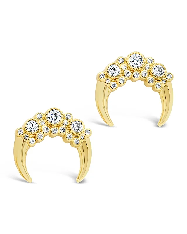 Limited-Stock Jewelry Sale – Once It's Gone, It's Gone Summer Fashion Crescent Cluster Stud Earrings Limited-Stock Jewelry Sale – Once It's Gone, It's Gone Summer Fashion Crescent Cluster Stud Earrings
