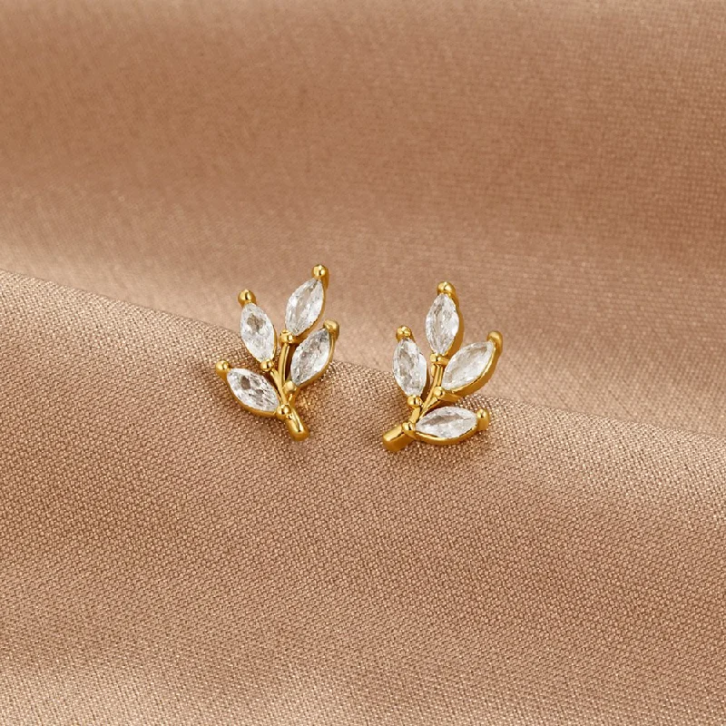 Affordable Glamour – Premium Jewelry At Special Prices Style Revolution Crystal Leaf Stud Earrings Affordable Glamour – Premium Jewelry At Special Prices Style Revolution Crystal Leaf Stud Earrings