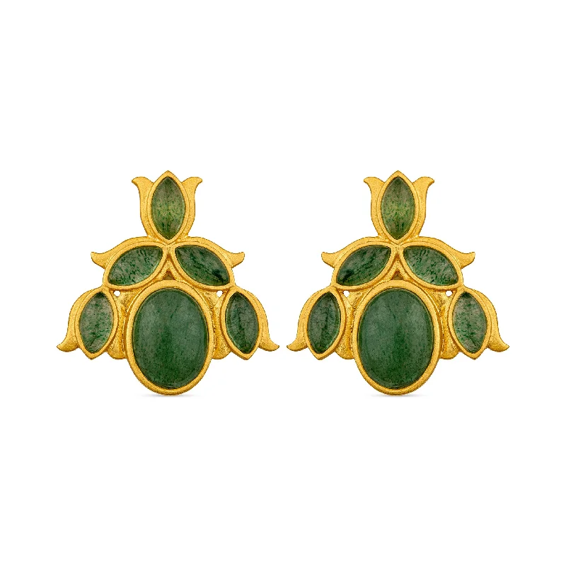 Shop High-Quality Jewelry At Jaw-Dropping Discounts Final Sale Bluebell Stud Earrings - Green Strawberry Quartz Shop High-Quality Jewelry At Jaw-Dropping Discounts Final Sale Bluebell Stud Earrings - Green Strawberry Quartz
