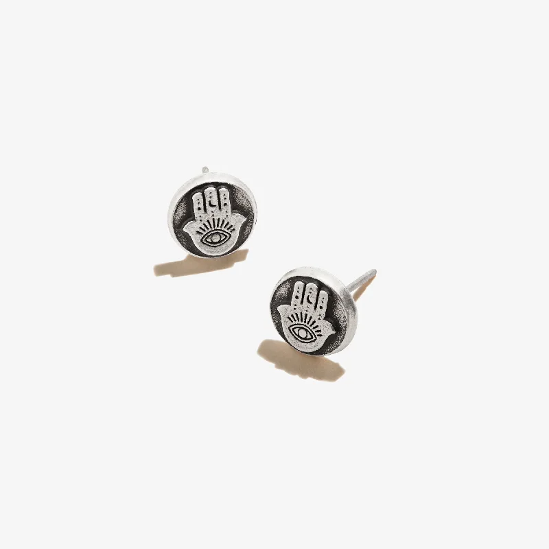 Special Offers On Handcrafted And Designer Jewelry Chic & Cozy Collection Hamsa Circle Stud Earrings Special Offers On Handcrafted And Designer Jewelry Chic & Cozy Collection Hamsa Circle Stud Earrings