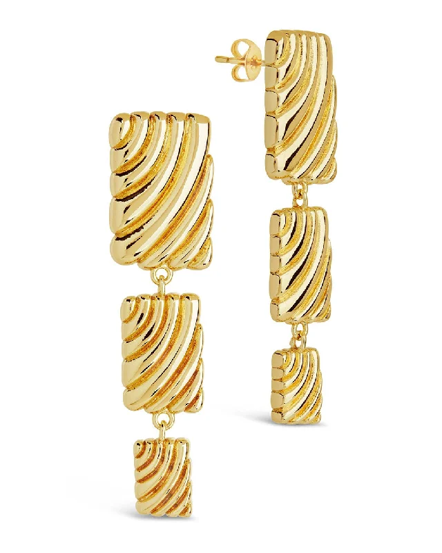 Huge Savings On Timeless Jewelry Collections Hot Trends Haydée Triple Textured Drop Stud Earrings Huge Savings On Timeless Jewelry Collections Hot Trends Haydée Triple Textured Drop Stud Earrings