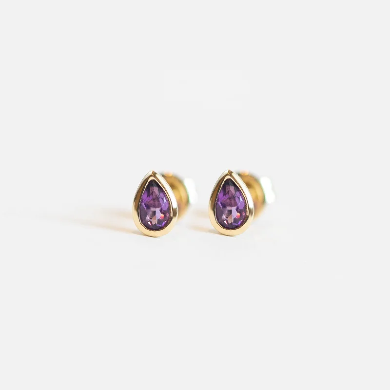 Elegant Jewelry, Exclusive Prices – Shop Now Chic Style, Always In Vogue Jordyn Pear Shaped Amethyst Stud Earrings Elegant Jewelry, Exclusive Prices – Shop Now Chic Style, Always In Vogue Jordyn Pear Shaped Amethyst Stud Earrings