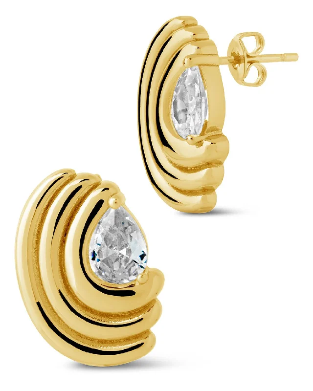 Final Call For Exquisite Jewelry At Reduced Rates Fashion Forward Kouign Amann CZ Stud Earrings Final Call For Exquisite Jewelry At Reduced Rates Fashion Forward Kouign Amann CZ Stud Earrings