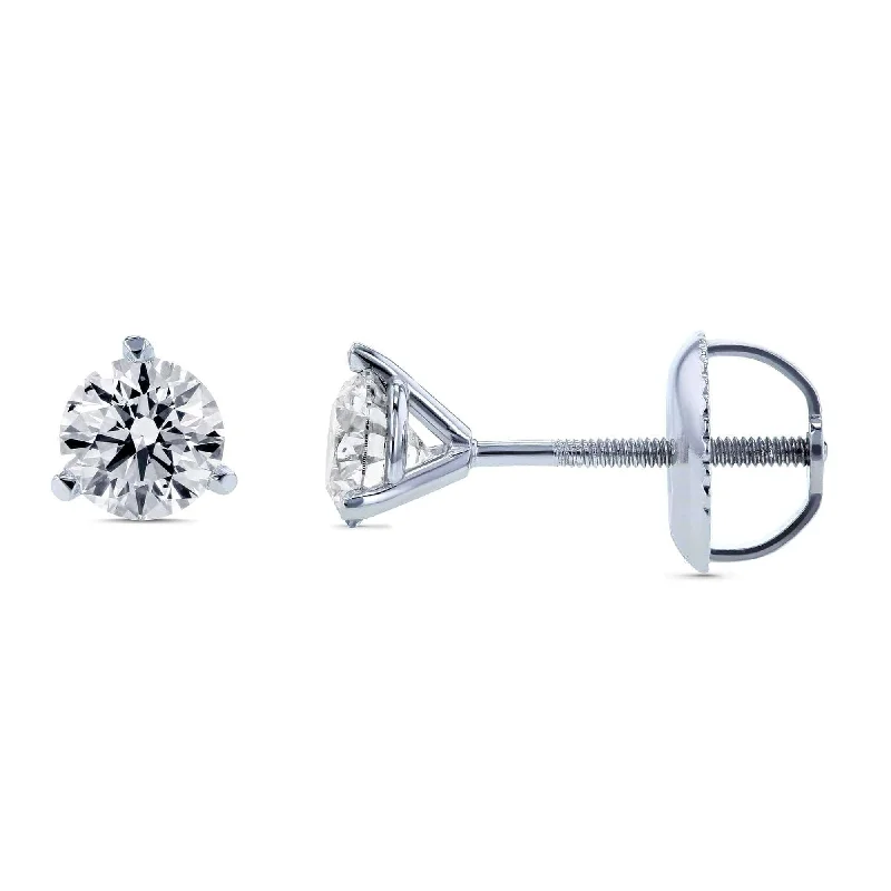 Trendy Minimalist Jewelry For Everyday Wear Must Haves Lab Grown Diamond Screw Back Martini Stud Earrings 3/5ctw in 18k White Gold (IGI Certified) Trendy Minimalist Jewelry For Everyday Wear Must Haves Lab Grown Diamond Screw Back Martini Stud Earrings 3/5ctw in 18k White Gold (IGI Certified)